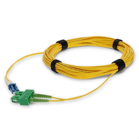 Add-On Addon 7M Asc (Male) To Lc (Male) Yellow Os2 Duplex Riser Fiber Patch ADD-ASC-LC-7M9SMF